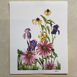 “Wild Flowers” watercolor print.